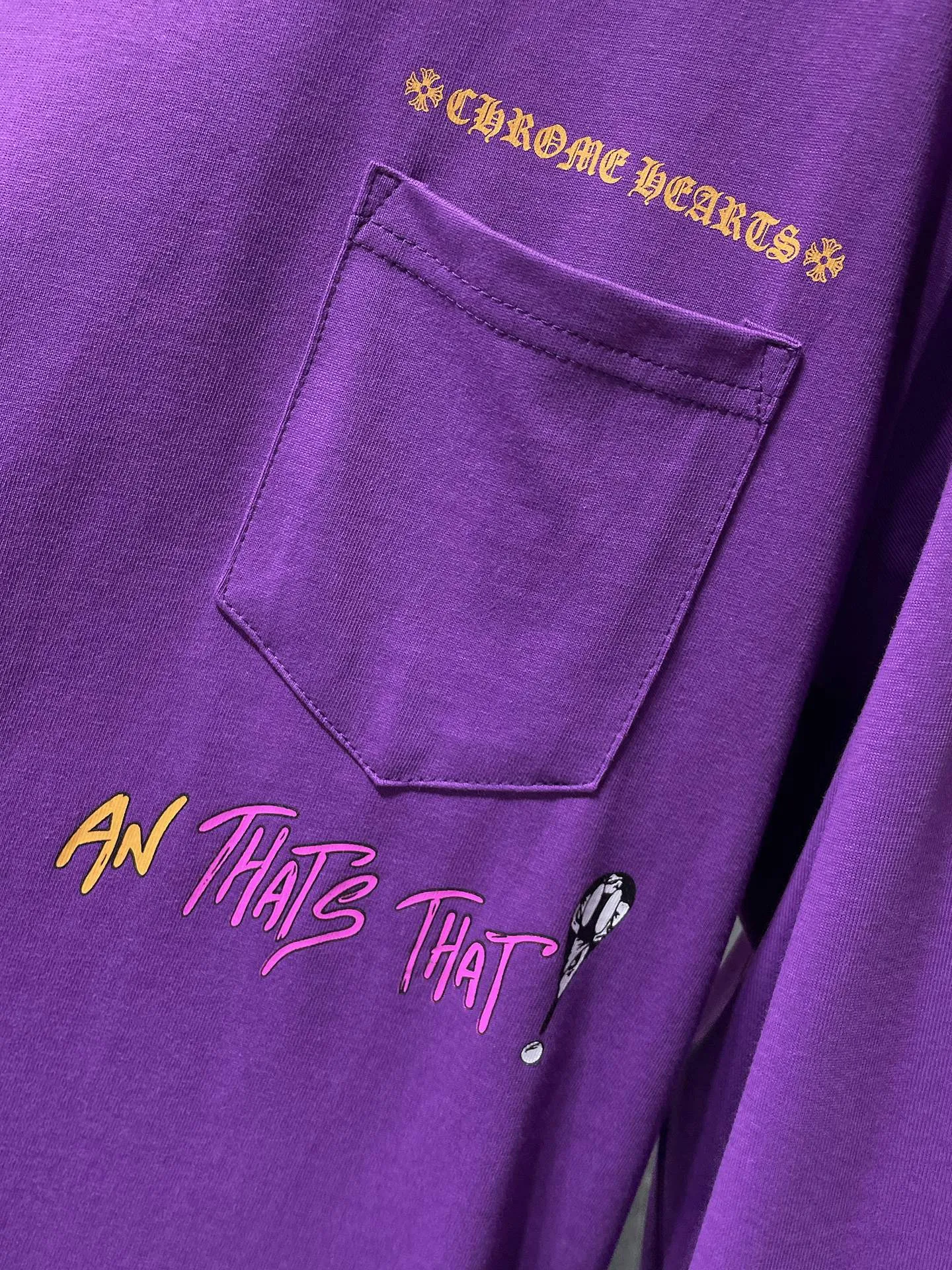P160 Chrome Hearts🍁Long T Series🍁 Available simultaneously at counters❤️Fully upgraded fabrics! ! Croco Matty Boy Purple Hooded Sweatshirt Long Sleeve T. Replica version 1:1 high weight original fabric 🌈Recommended color: purple 🌈 Size: S, M, L, XL